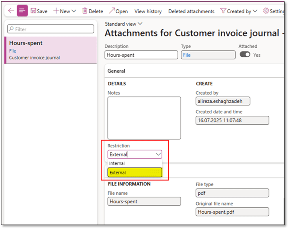 e-Invoice attachments in D365FO – DynFOTech